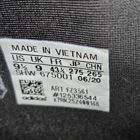 Adidas ZX 2K 4D Triple Core Black Athletic Gym Daily Sneakers Mens 9.5 FZ3561 - Picture 13 of 13
